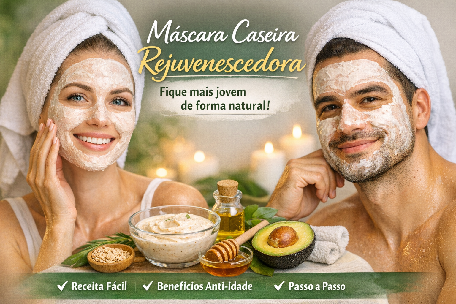 Receita Caseira para Rejuvenescer o Rosto de Forma Natural